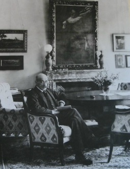 Bild von Liebermann in seiner Villa fotografiert Foto Brandt