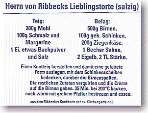 Herr von Ribbeck`s Lieblingstorte