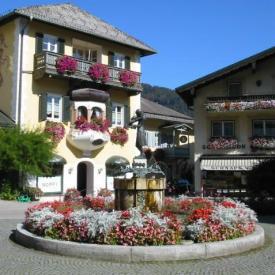 Mozartbrunnen in St. Gilgen Foto Wolfgang Brandt