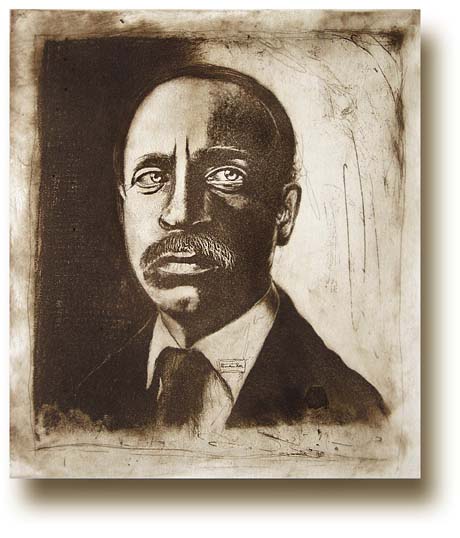 Portrait Rilke Radierung von Bernd Lehmann
