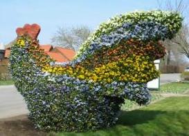 Ausflugsziele Parks im Frühjahr - hier Ega Erfurt 2003